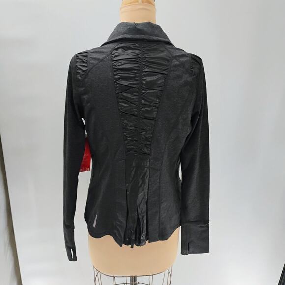 New with tags Zella Womens Black Active Jacket Size Medium M Mixed Media - Picture 10 of 16